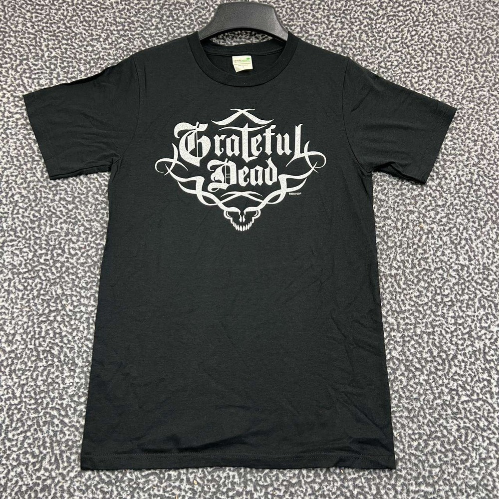 Vintage Grateful Dead Shirt Men Small Black Anvil Short Sleeve Deadstock New